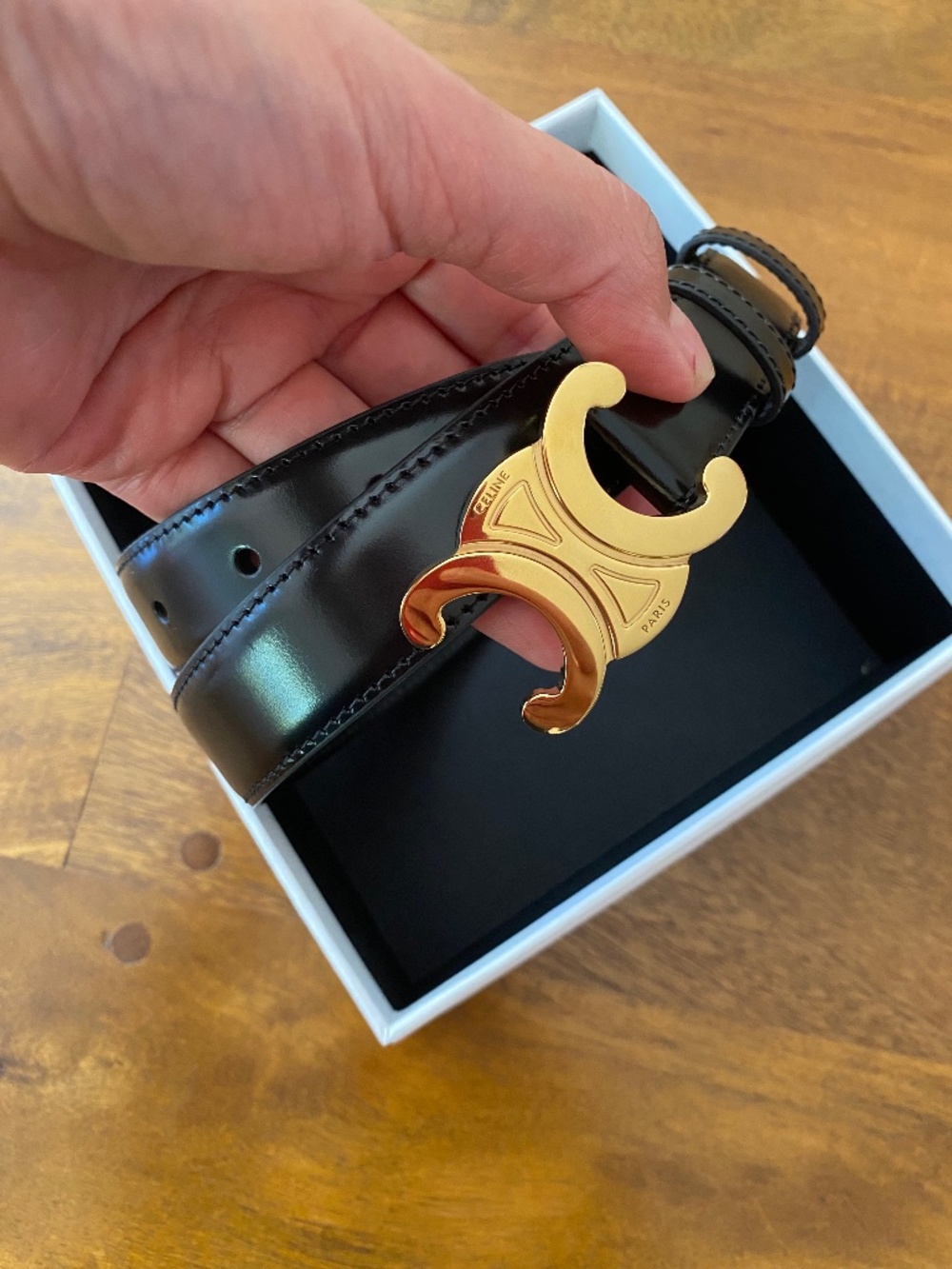 Celine belt, brand new, medium 25MM smooth Calfskin